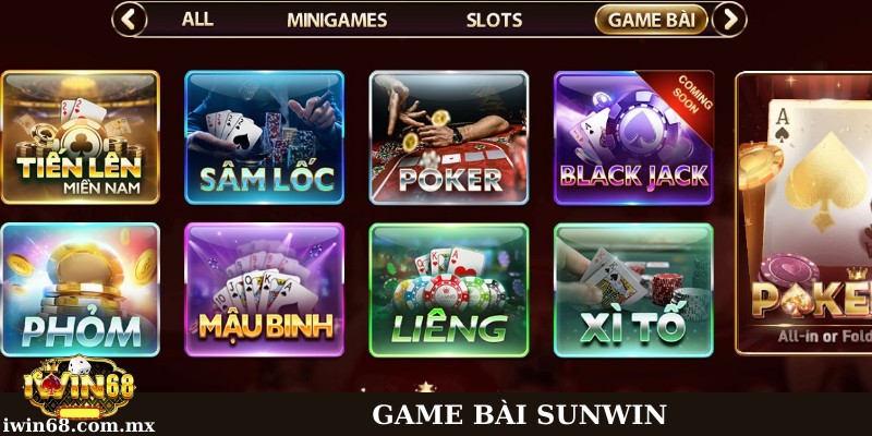 Những sản phẩm game bài hấp dẫn tại nền tảng được yêu thích